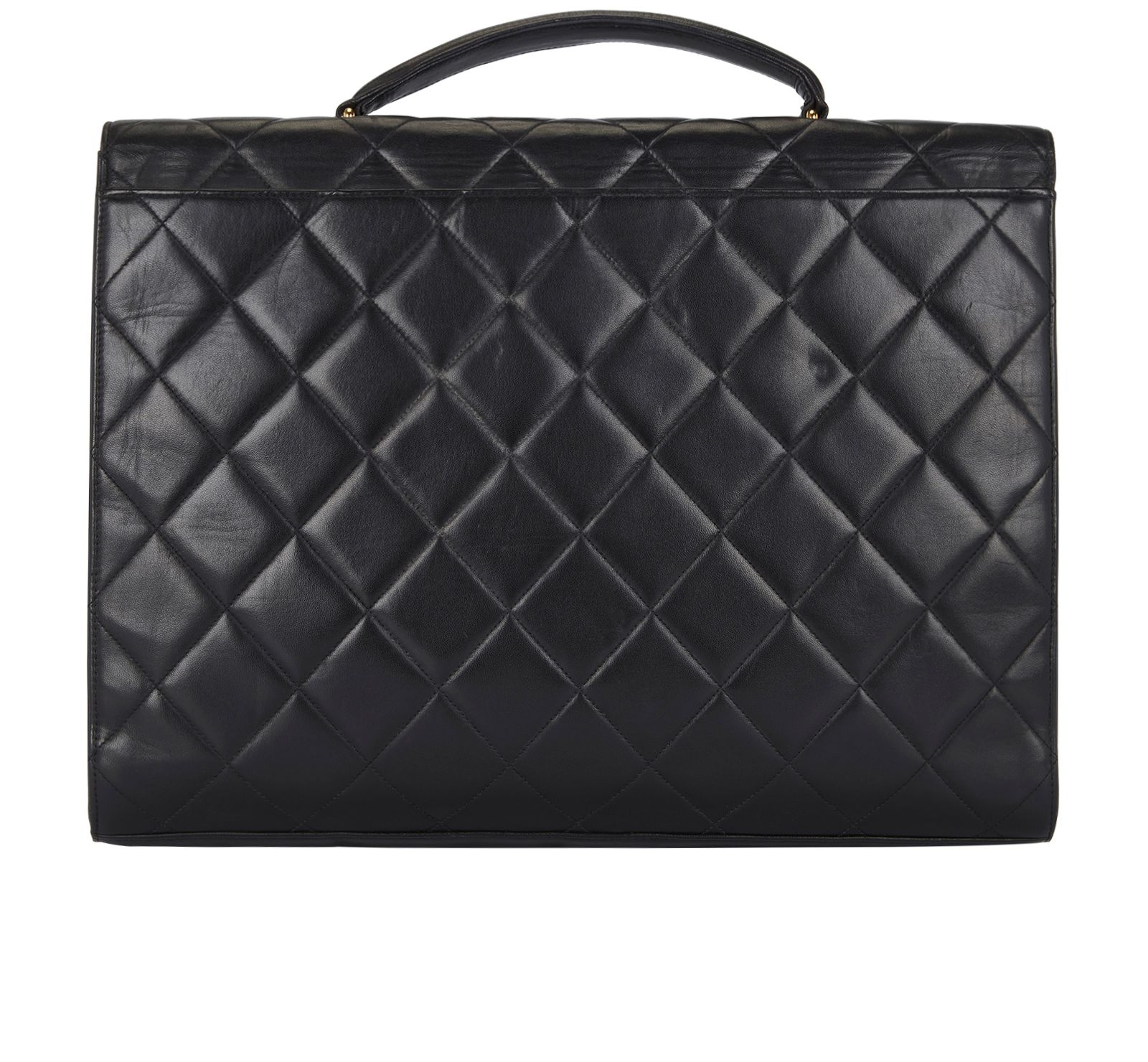 Chanel cheap quilted briefcase